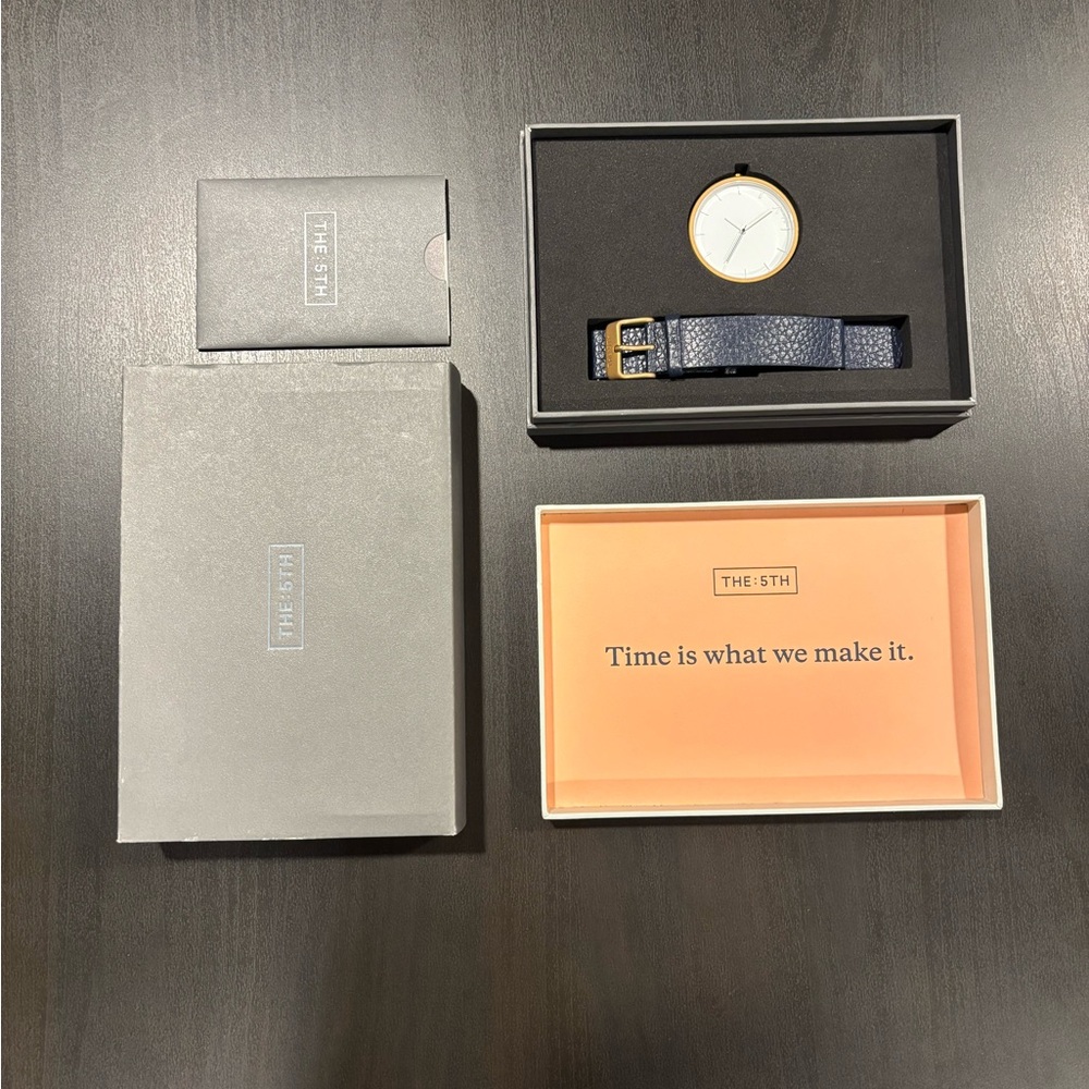 Blue and Gold Men's Watch